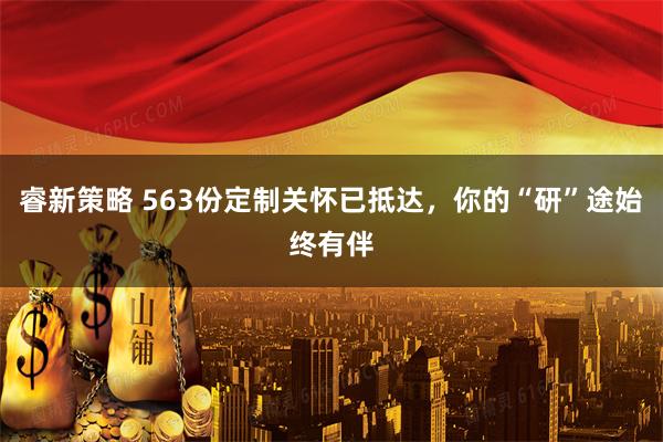 睿新策略 563份定制关怀已抵达，你的“研”途始终有伴